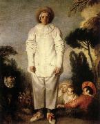Jean-Antoine Watteau Gilles or Pierrot oil on canvas